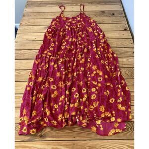 XlX Palms Floral Tank Dress Size Large Women’s Pink